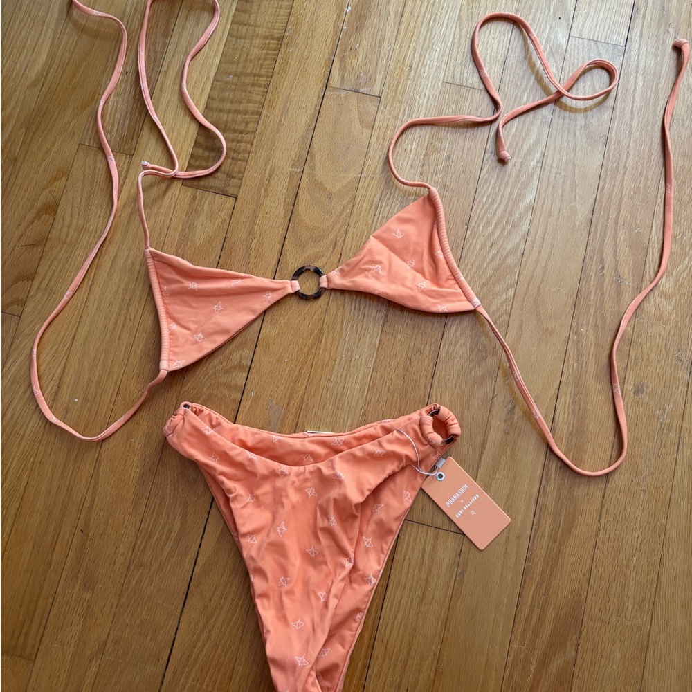 ❌ SOLD ❌ Orange Bikini Set with Ring Detail